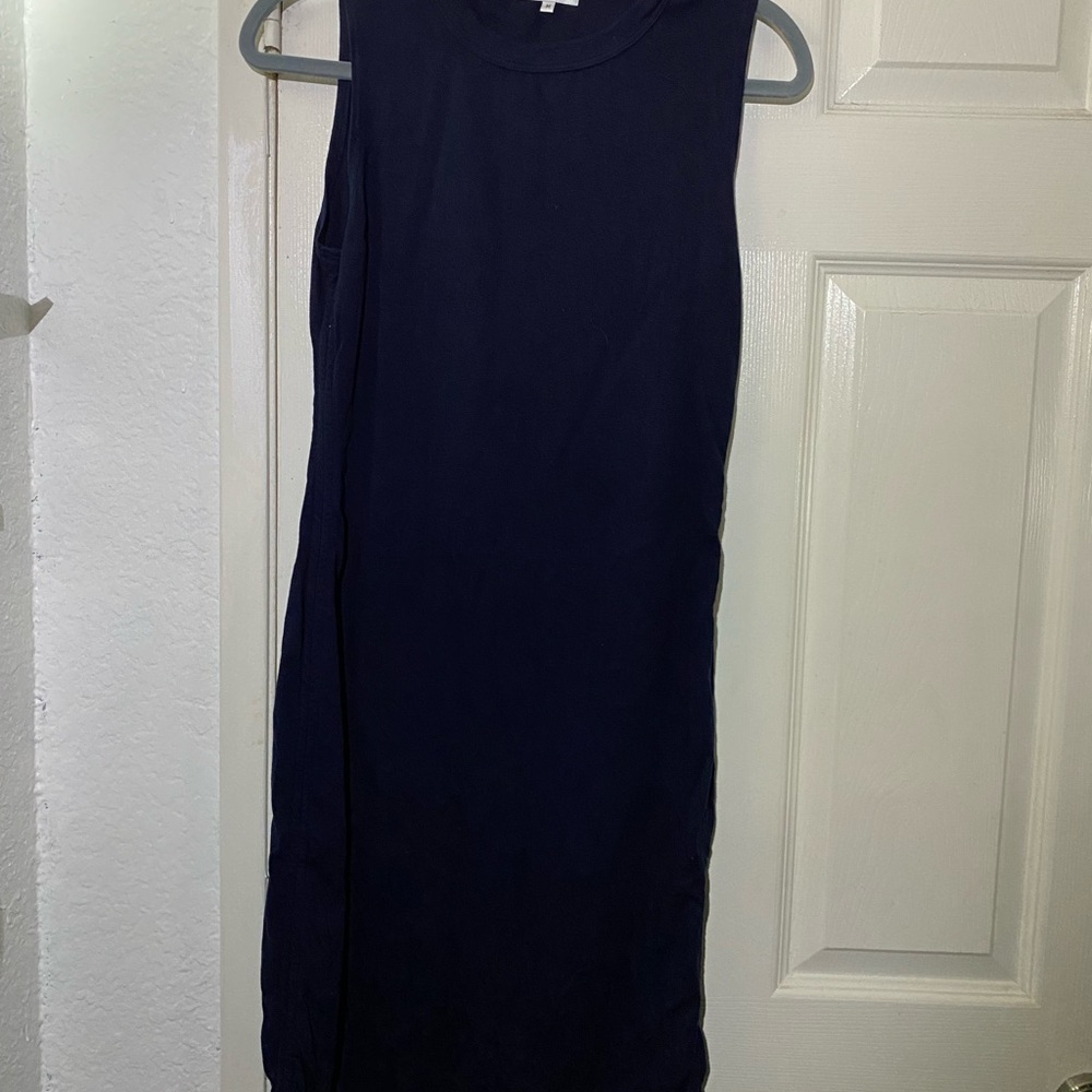 Cotton Citizen Navy Blue Midi Dress